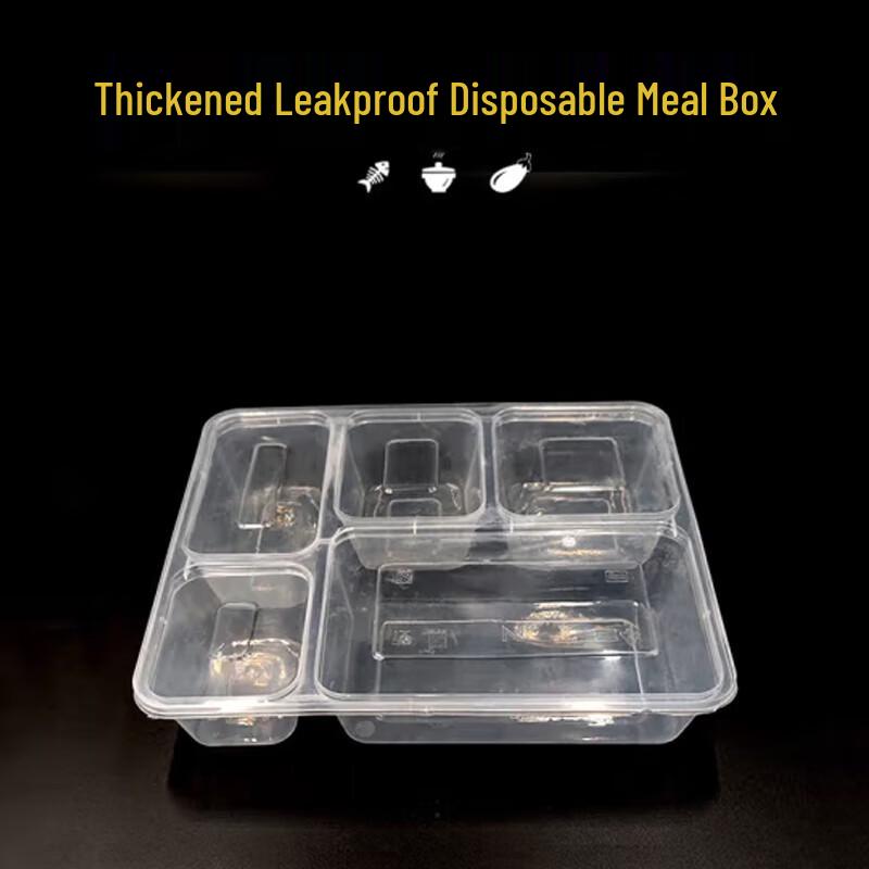 5-Compartment Takeaway Meal Box