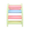 Wooden Hamster Play Bridge Toys   Seesaw Activity Cage for Pet Guinea   Mice Pink