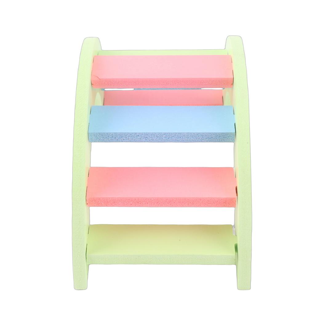 Wooden Hamster Play Bridge Toys   Seesaw Activity Cage for Pet Guinea   Mice Pink