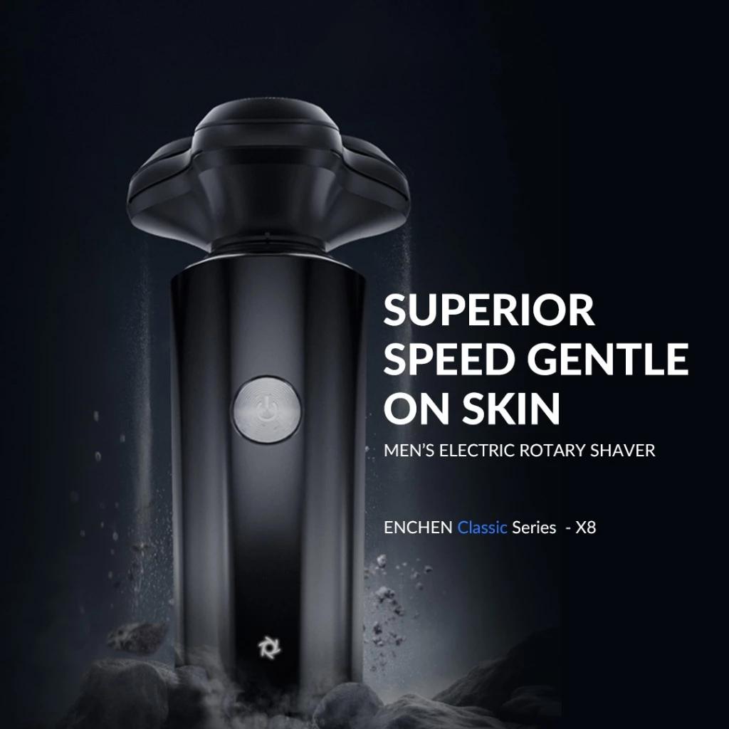 Xiaomi ENCHEN X8 Electric Shaver Magnetic Cutter Blade Waterproof Type-C Rechargeable Portable Beard Trimmer