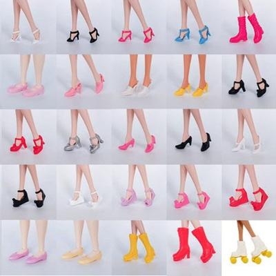 Plastic 1/6 Doll Shoes 30cm Figure Doll Sandals New Female Doll Boots  Doll Accessories