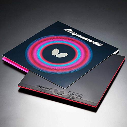 Butterfly Dignics 80 Table Tennis Rubber, Inner Soft, High Tension, Black, Thick, 06050