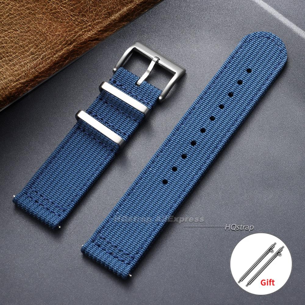Curea de ceas din pânză și nailon 20mm 22mm Brățară universală cu eliberare rapidă pentru bărbați Femei Curea sport Accesorii pentru brățară smartwatch