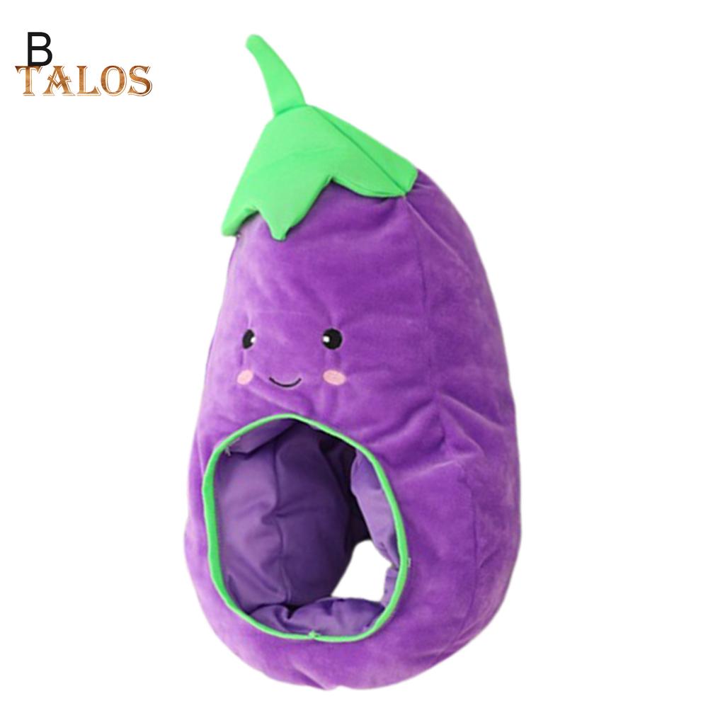 TH Cactus Eggplant Watermelon Sunflower Soft Plush Doll Headgear Hat Sleeping Toy