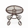 1/3Pcs Dollhouse Garden Display Ornament Prop Accessory Miniature Table Chair Model Tiny Home Decor Iron Furniture