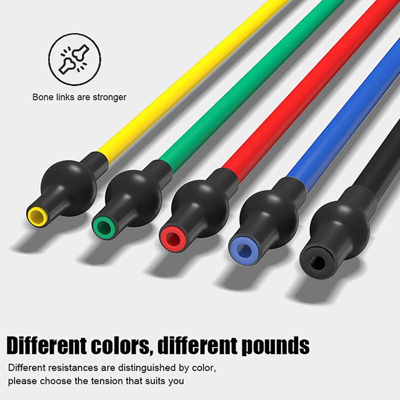 1 шт. ленты сопротивления с ручками для домашних тренировок и силовых тренировок, идеально подходят для фитнес-оборудования для йоги 20LB
