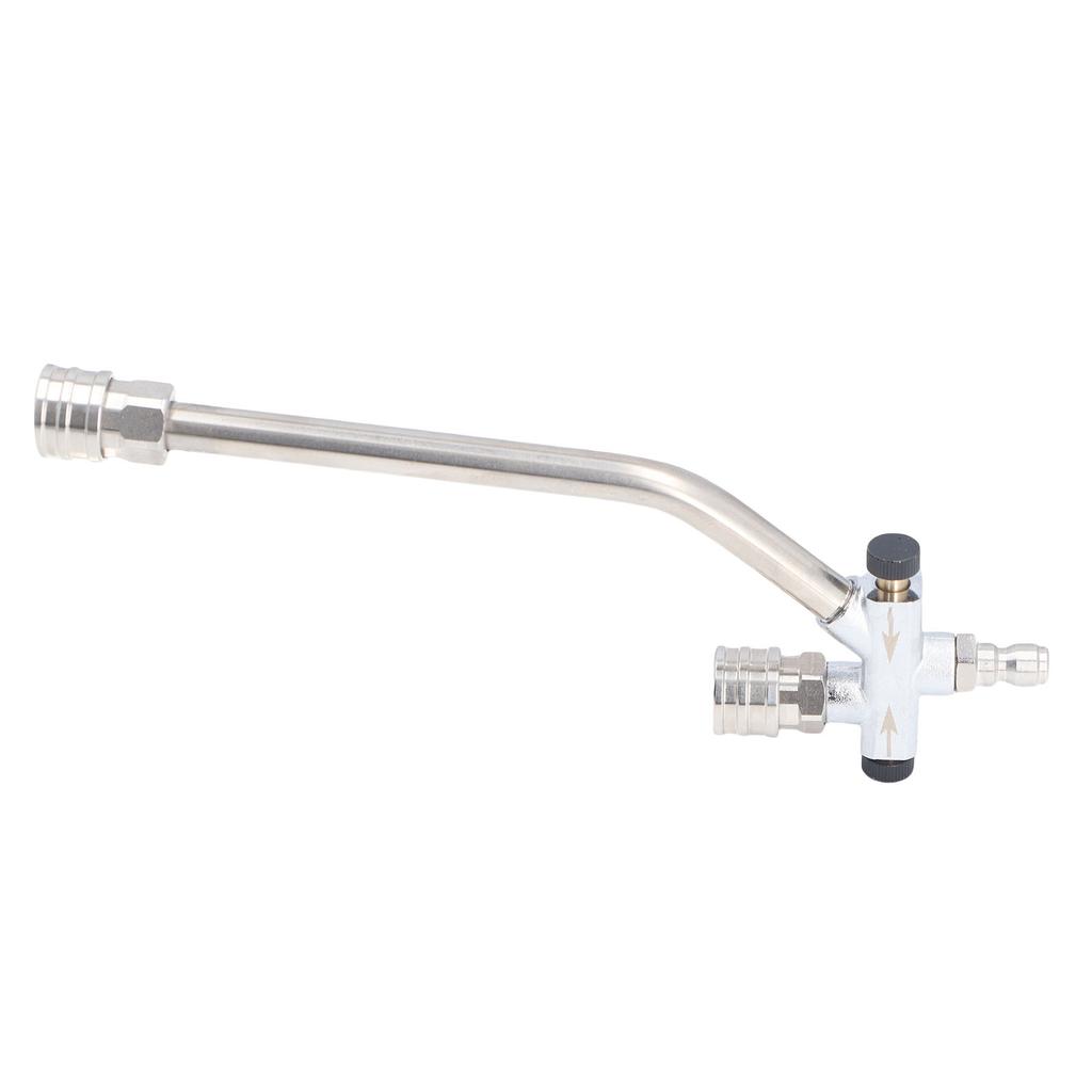 Foam Cannon Dual Connector Accessory Pressure Washer Double Tip Attachment 1 4in Quick Connect with 7 Sprayer Nozzles