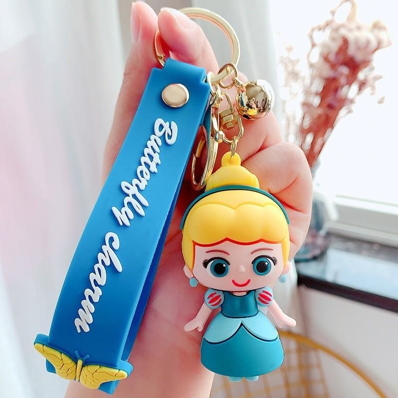 

Elsa Ice Queen Princess Silicone Car Key Ring Pvc Pendant Lovely Birthday Gift StyleD