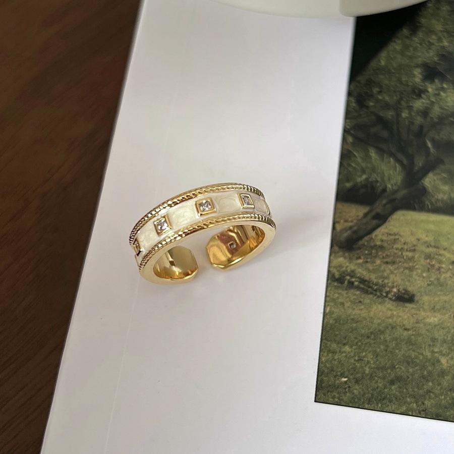 Zircon Flower Butterfly Ring 2025 Light Luxury Unique Index Finger Ring Niche Exquisite Versatile Ring