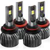 Compatible for Toyota Corolla 2001-2013 Light Bulbs, High/Low Beam 6500K White Light Combo Kit, Plug-N-Play, Powersports Bulbs, 4-Pack