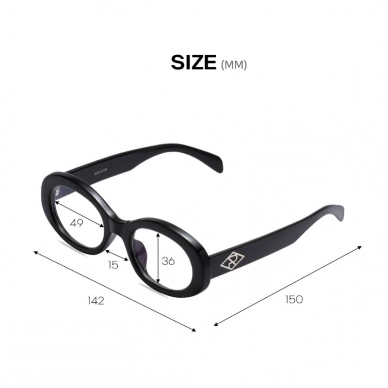 Reclow Blue Light Blocking Glasses Cream No.1 Black