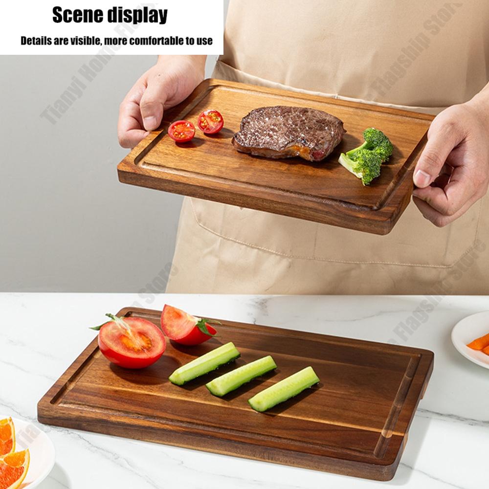 Acacia Wood Cutting Board Thickened Chopping Board Home Large Size  for Cutting Meat, Vegetables, Fruit and Cheese Kitchen tools