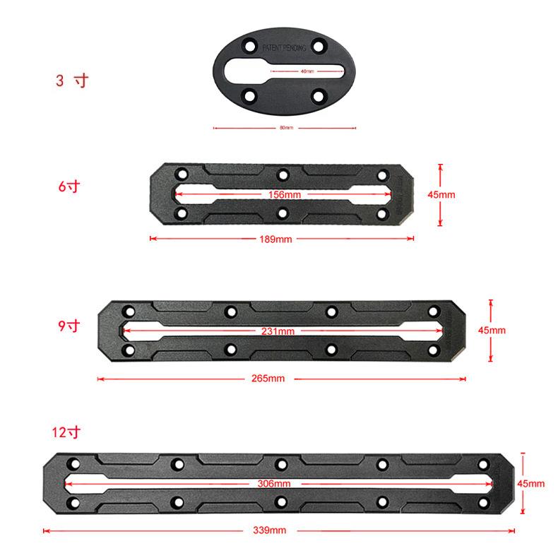 Yak Outdoors YKZ-47 Durable Abs Kayak Accessories-New Rail Track Mount for Lakes & Rivers