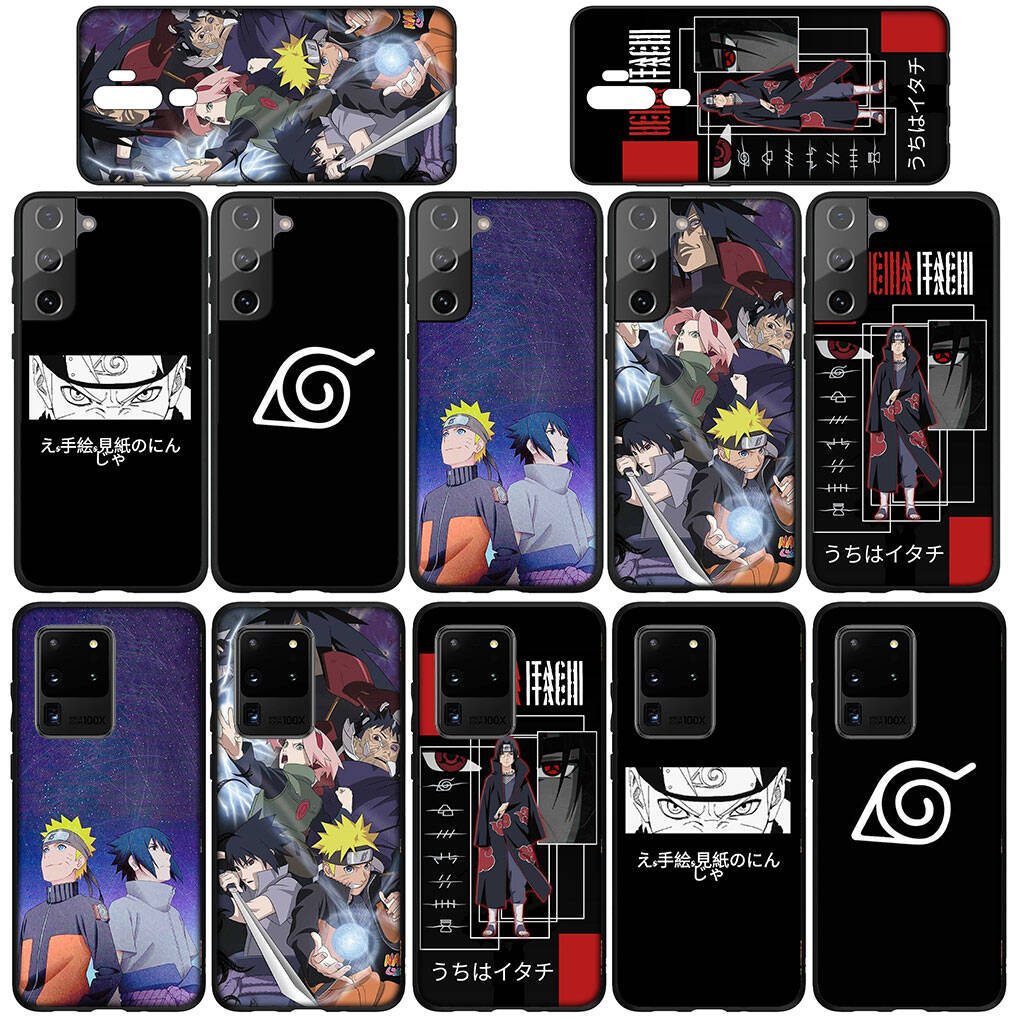 for Samsung Galaxy S25 S24 S23 iPhone 17 16 15 Xiaomi Redmi Note 14 13 12 11 Plus Pro Max XR Phone Case Lovely Uchiha Sasuke Naruto OPPO Huawei Cover