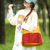 Women's Large Capacity Crossbody Bag Color Block Shoulder Bag