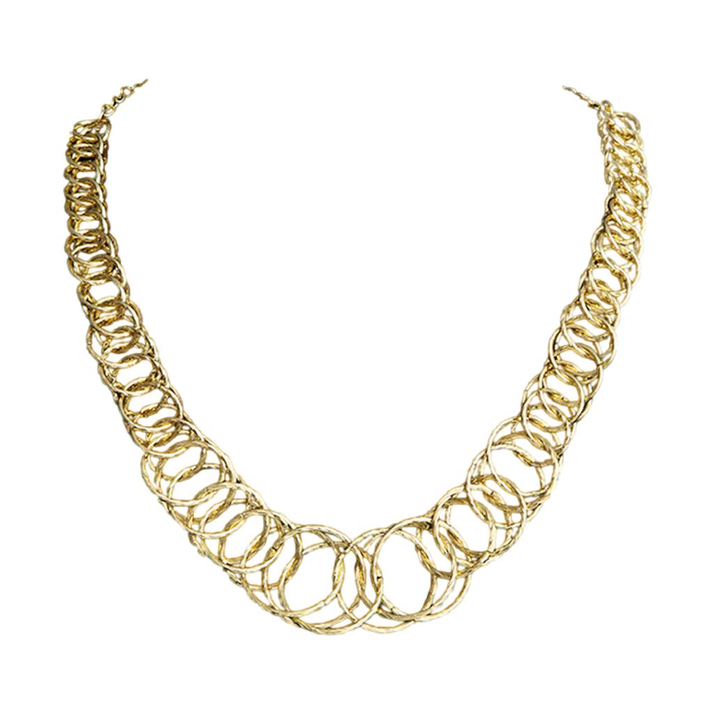Geometric Tassels Metal Necklace With Handmade Details Clavicle Chain Accessory For Unique Fashion Statements