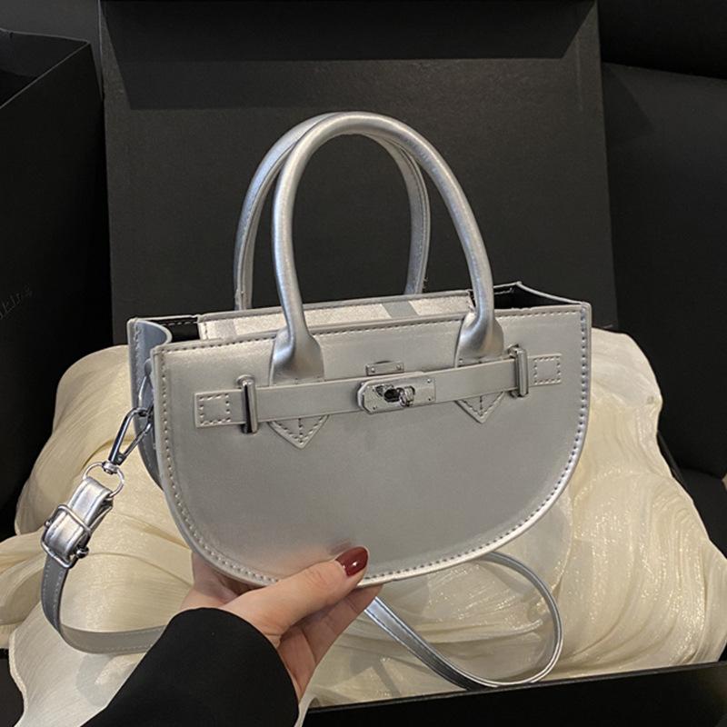 

2025 New Portable Kelly Platinum Bag Female Sen Cute Trend Fashion Shoulder Bag Trend Casual Women s Bag