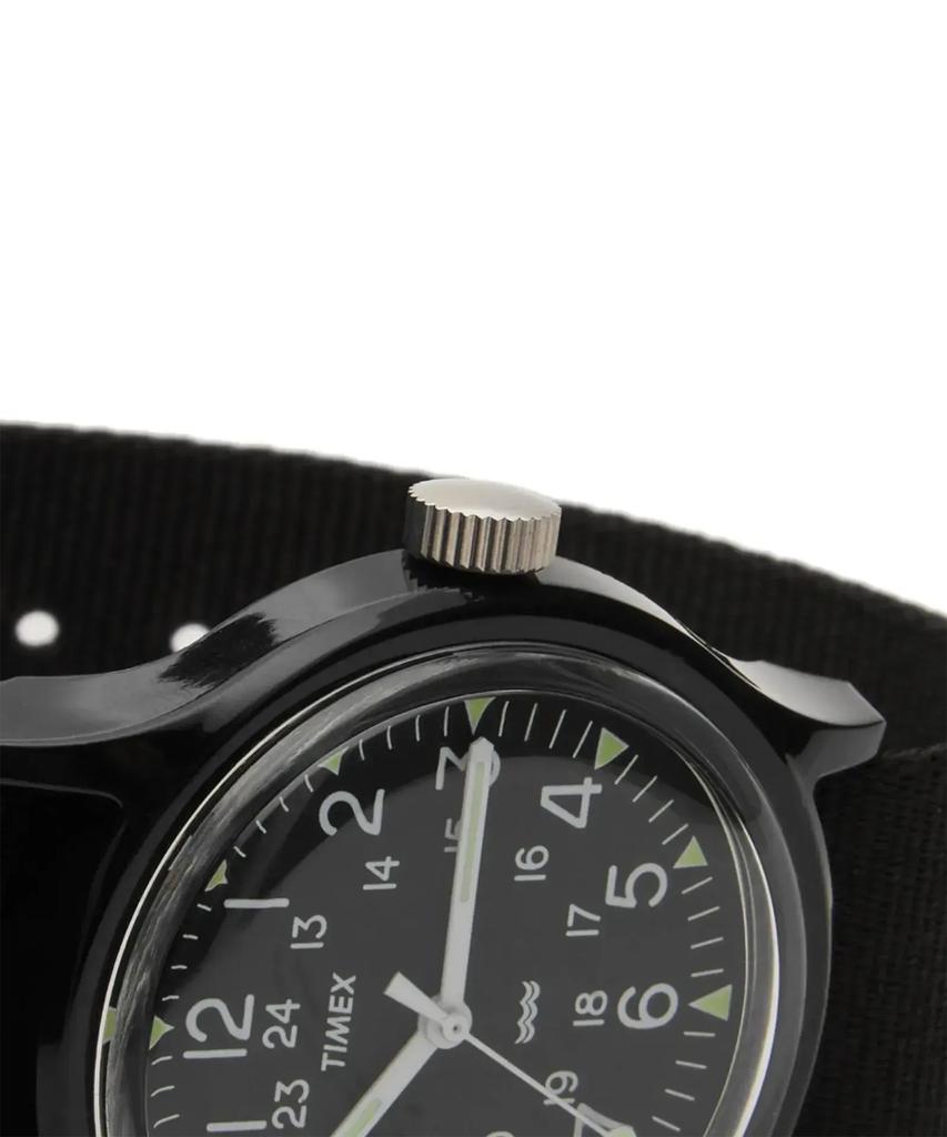 Taimaegseu Mk1 All-Black Military Grosgrain Tool Watch 36Mm