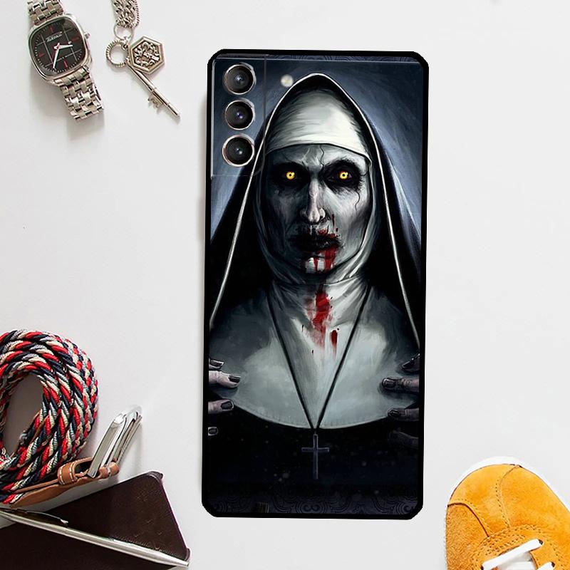 The Nun Valak Horror Case For Samsung Galaxy S24 S23 S22 Ultra Note 20 10 S8 S9 S10 Plus S20 FE S21 FE Cover