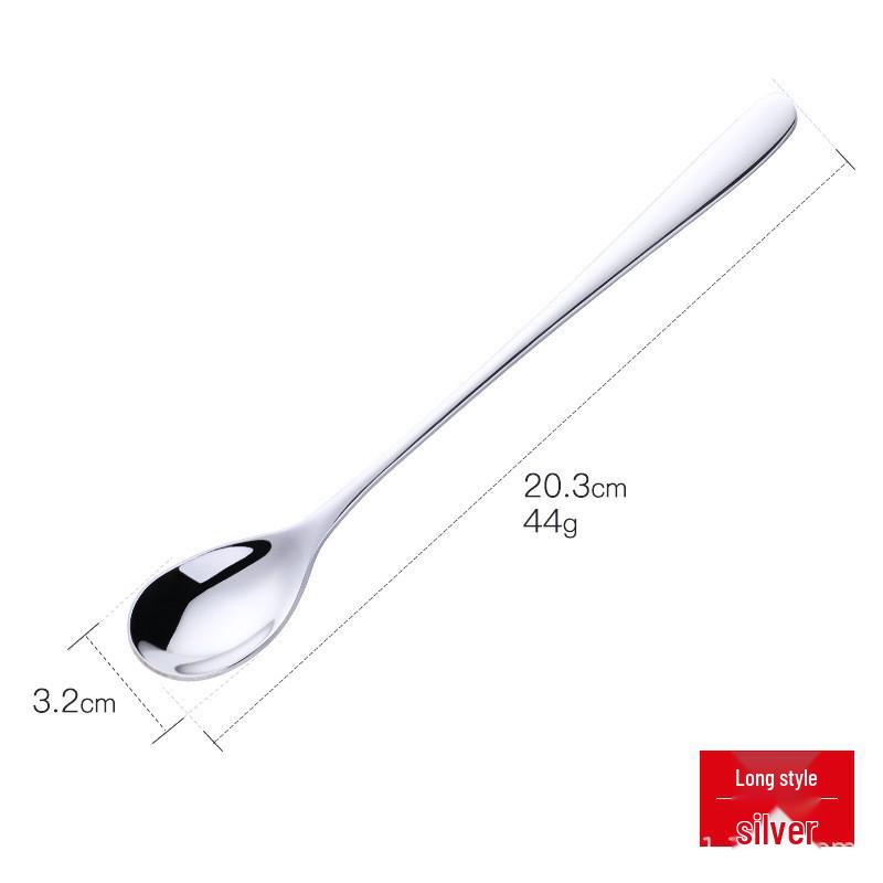 304 Stainless Steel Long Handle Coffee Stirring Spoon