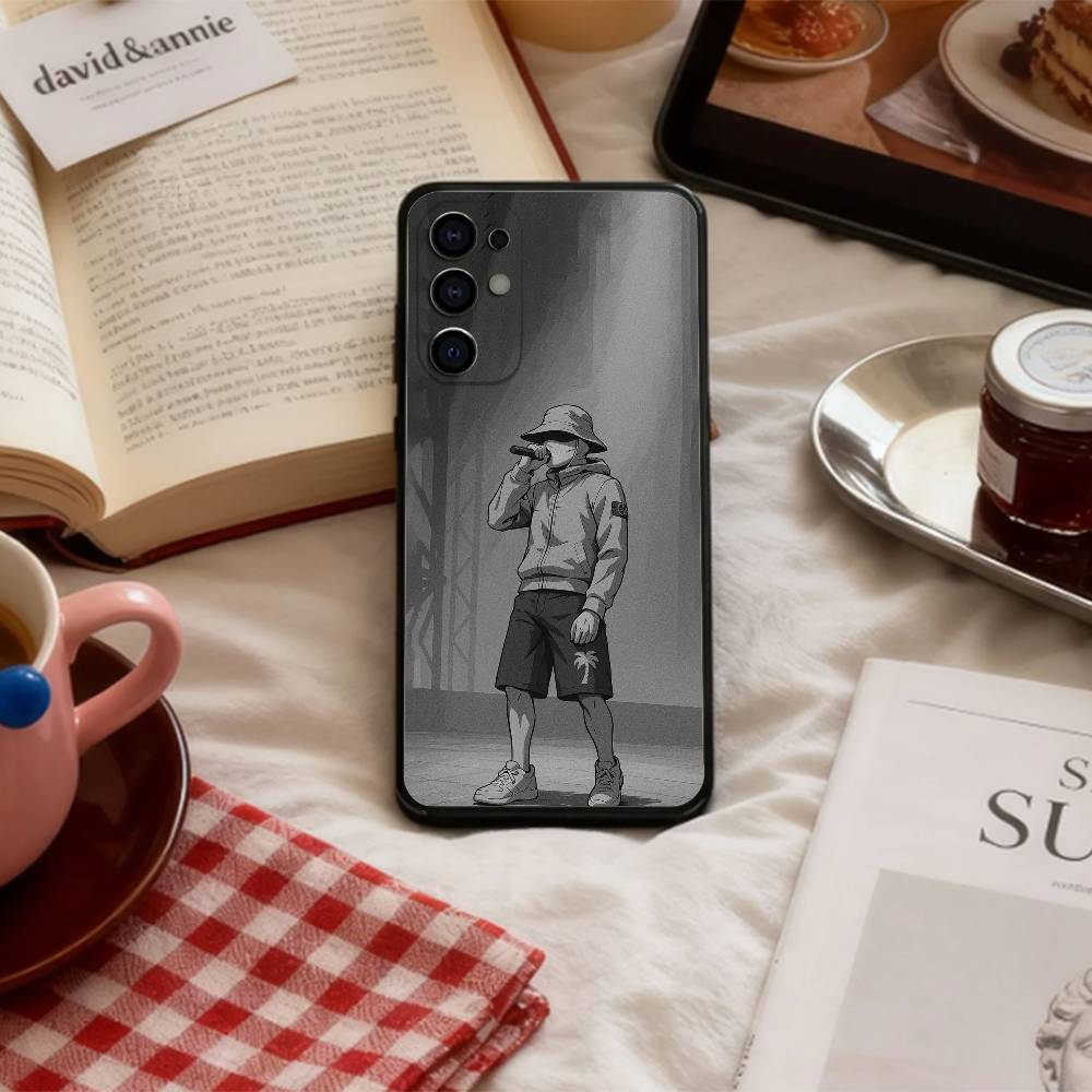COOL B-BENY JR Rapper Handyhülle Für Samsung S 25,24,23,22,30,21,10,9,Ultra,Plus,Lite,FE,4,5 G Weiche Schwarze Hülle