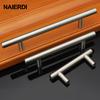 NAIERDI Furniture Stainless Steel Handles 10mm Kitchen Door Cabinet Pulls Drawer Knobs Hardware