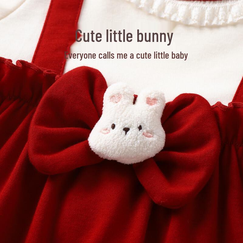 Youqi Baby Girls' Red Festive Princess Dress