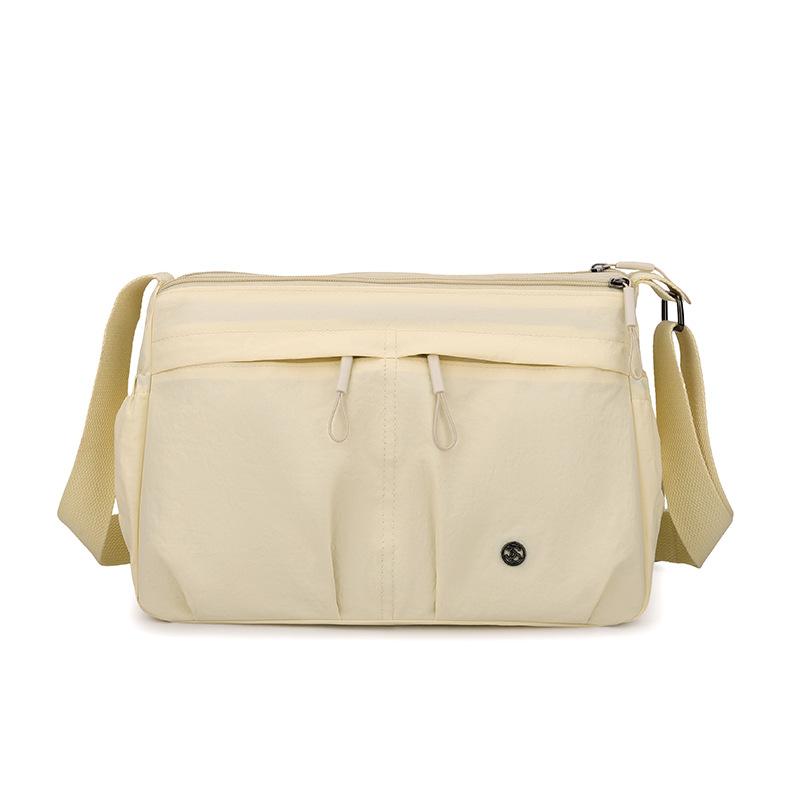 

Женская наплечная сумка Легкий кошелек для монет Большая вместимость Многофункциональная сумка кроссбоди для поездок жёлтый