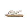2025 new summer French cross with open toe stepping on shit sandals versatile casual beach shoes soft-soled sandals women