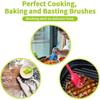 Silicone Pastry Brush Heat Resistant Spreading Oil Butter Sauce Marinades For Bbq Cooking, Dishwasher Safe, 5 Piece Set
