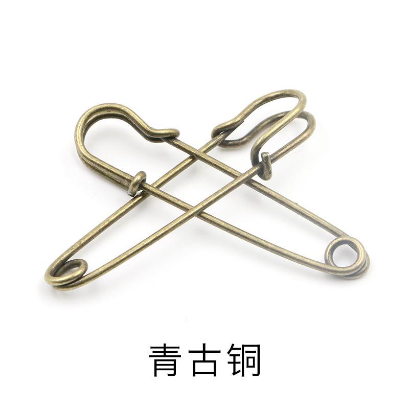 

Brooch Vintage Large Pin Clothes Tags Lock Pin Buckle Pin Paper Pin Carpet Pin Shawl Sweater Accessories Decoration 45MM античная латунь