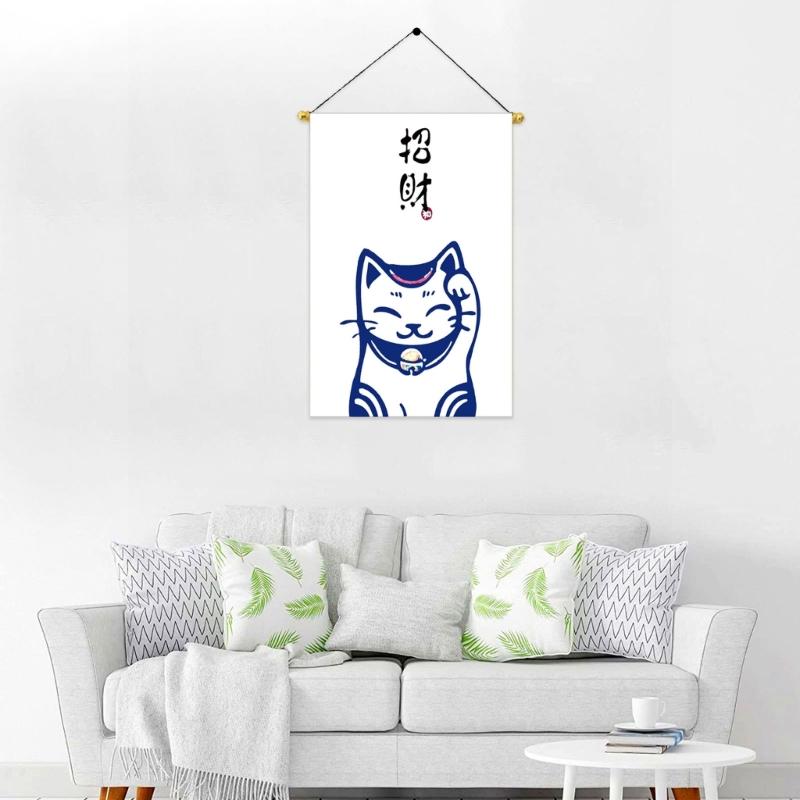 Vintage Signs Japanese Styles Hanging Banners Wine House Sushi Shop Hanging Flags for Restaurant Home Outdoor Decors