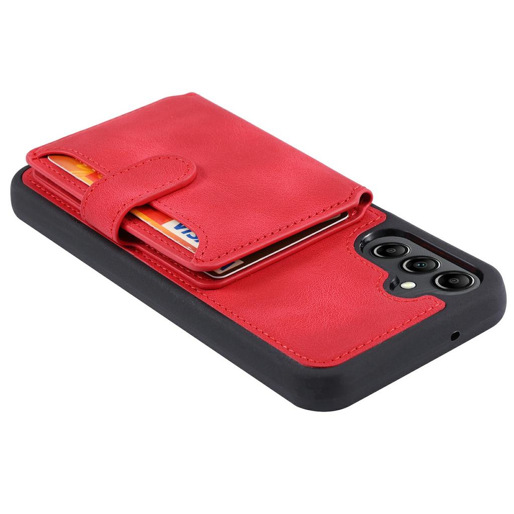 For Samsung Galaxy S25+ Case Wallet Card Slot TPU+PU Leather Back Phone Cover