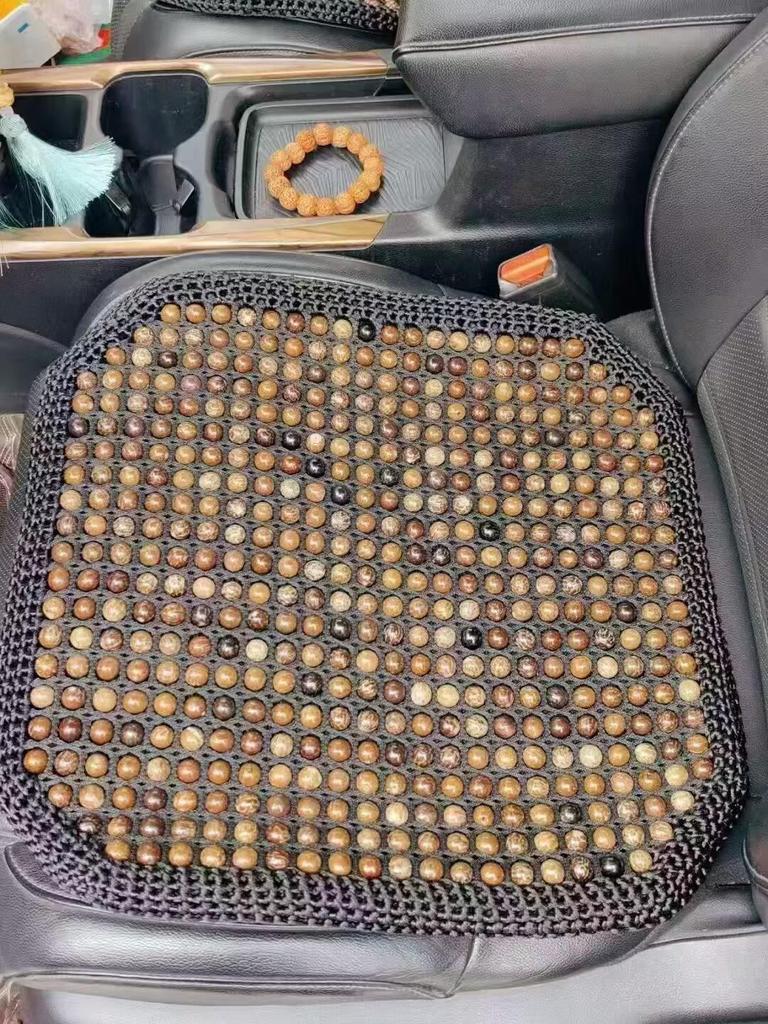 Breathable Bodhi Seed Car Seat Cushion - Universal 3-Piece Set for All Seasons and Office Use