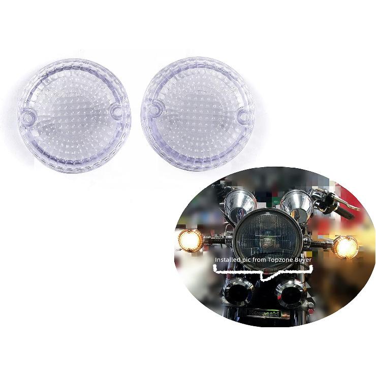 Fit for Yamaha 2008-2014 XV1900CU Raider/S; 2011-2014 XVS1300CU Stryker; 5PX-83312-10-00; Flasher Light Idicator Turn Signal Lamp Lens (Clear)