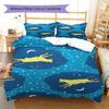 Goodnight Moon Pattern Bedding,Quilt Set Quilt Cover Pillowcase Home Birthday Gift (1 * duvet cover + 2 * pillowcase, without core)