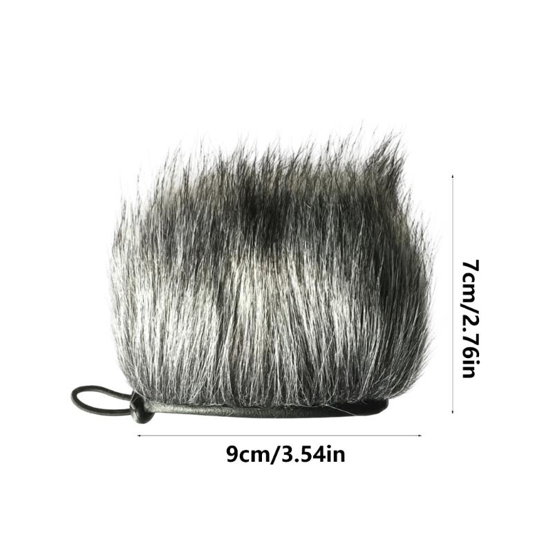 Durability Artificial Furry Wind Muff For H5 H6 XYH5 Microphone Recorder Ideal For Outdoor Interviews And Music Recording