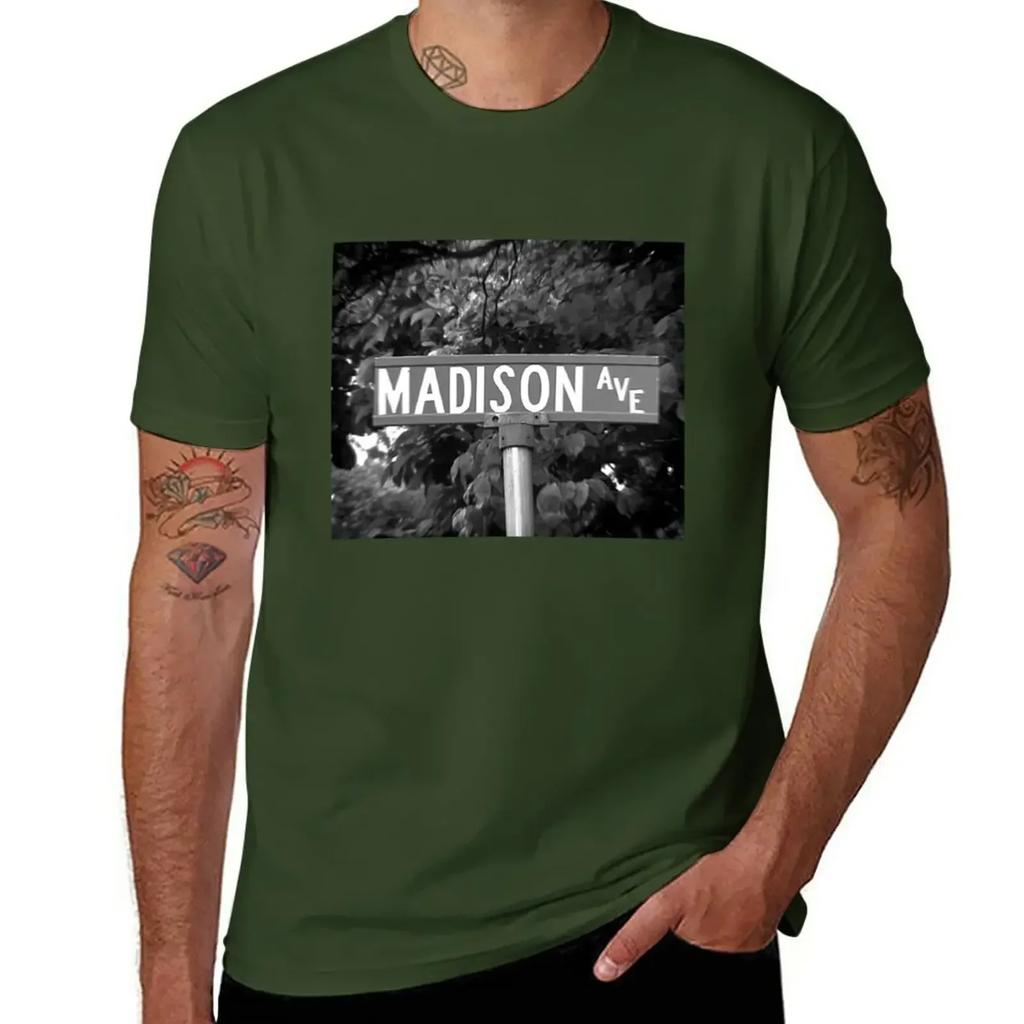A Street Sign Named Madison T-Shirt anime vintage clothes Blouse t shirt for men