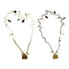 Versatile Natural Stone Layer Chain Body Accessory Decoration for Formal or Casual Wear 114cm Length Daily Use