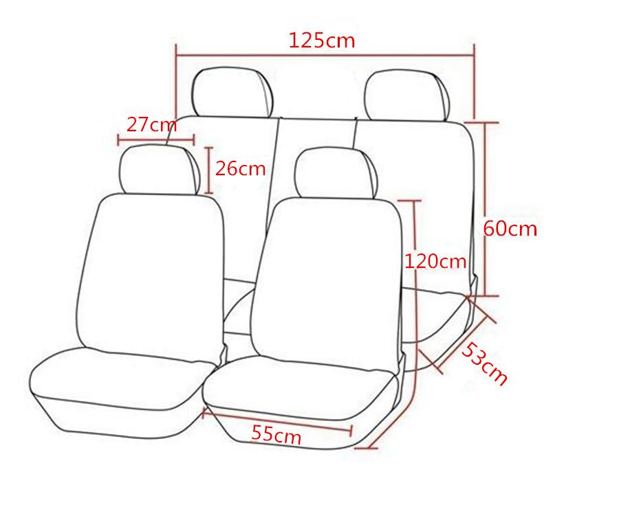 Universal Car Seat Covers Full Set Cushion Interior Accessories & Seat Covers