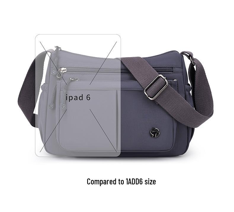 Casual Crossbody Tas voor Dames met Grote Capaciteit - Lichtgewicht Nylon, Meerdere Vakken voor de Zomer