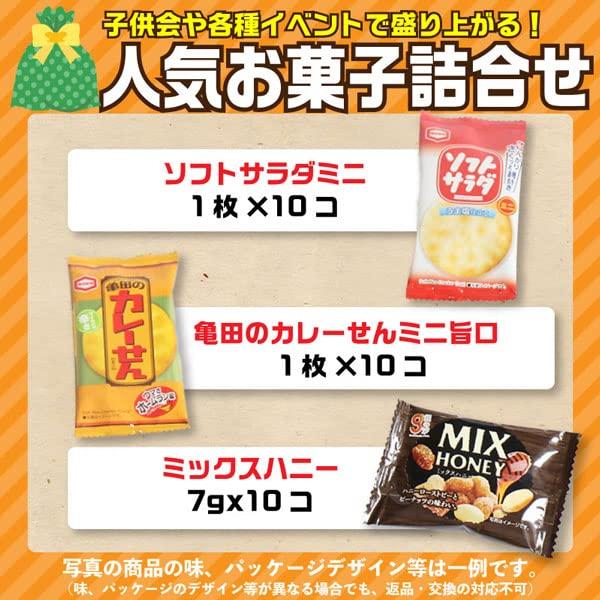 Assorted sweets Kameda Yasui Gin no Shio small bags total of 100 pieces assorted Okashi no March Seika, Foods, (individually wrapped) (10 types, set)