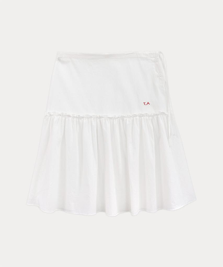 TARVERT Maiden Flare Midi Skirt - White