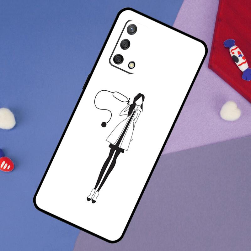 Krankenschwester Medizinische Gesundheit Herz Hülle Für Oppo A5 Pro A6 A57 A17 A78 A54 A74 A94 A76 A16 A96 A18 A40 A60 A80 A38 A58 A98 A15