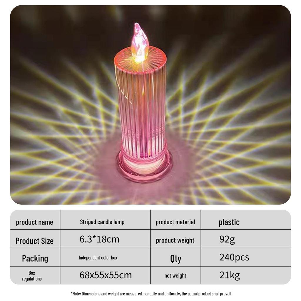 520 Valentine's Day LED Candle: Romantic Festival Simulation Lamp & Creative Desktop Ornament