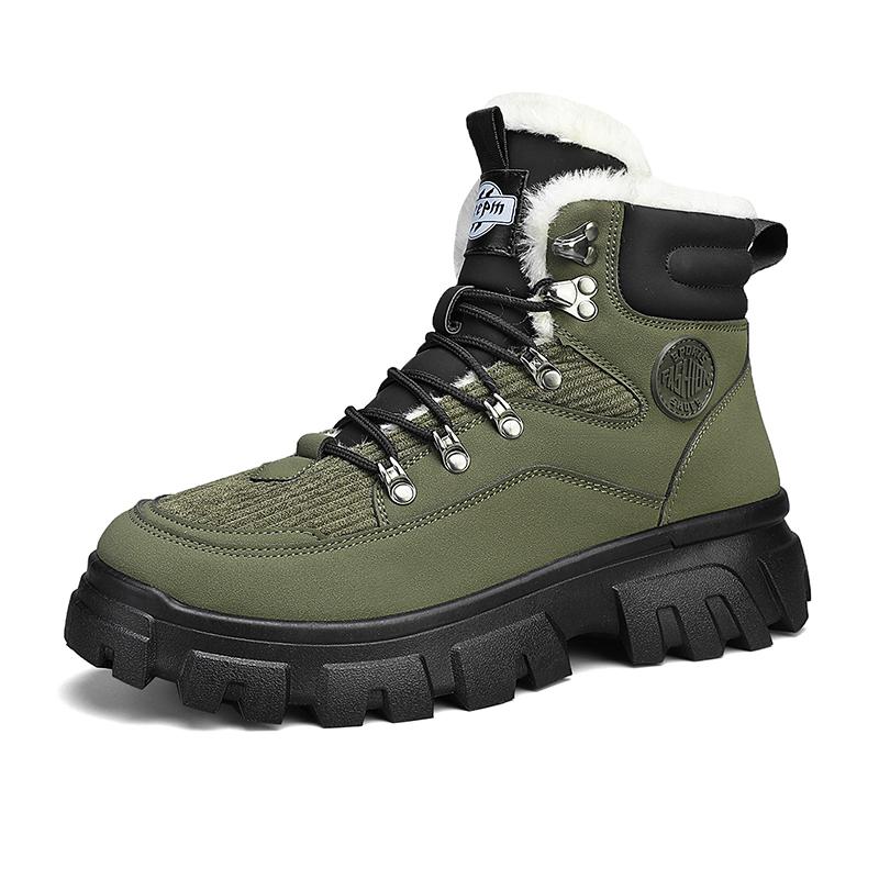 Ανδρικές Χειμερινές Μπότες Πλατφόρμα Άνδρας Εξωτερικού Χώρου Ορειβασία Casual Αθλητικά Παπούτσια Βαμβακερό Μαλλί Υψηλής Ποιότητας Μπότες Εργαλείων Μοντέρνα Υποδήματα Tenis