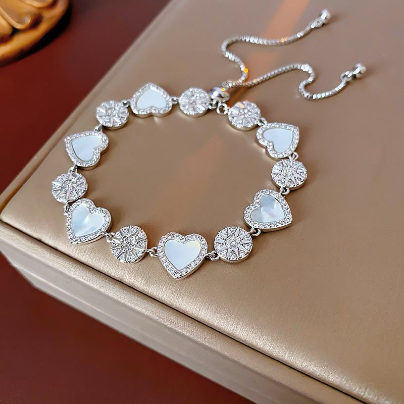 

Браслет с цирконом, браслет в стиле ретро, легкая роскошь, нишевые ювелирные изделия высокого класса