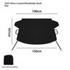 Car Windshield Snow Cover With Thick Waterproof Fabric Side Mirror Covers For Winter Frost Ice Protection
