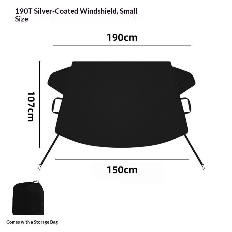 Car Windshield Snow Cover With Thick Waterproof Fabric Side Mirror Covers For Winter Frost Ice Protection
