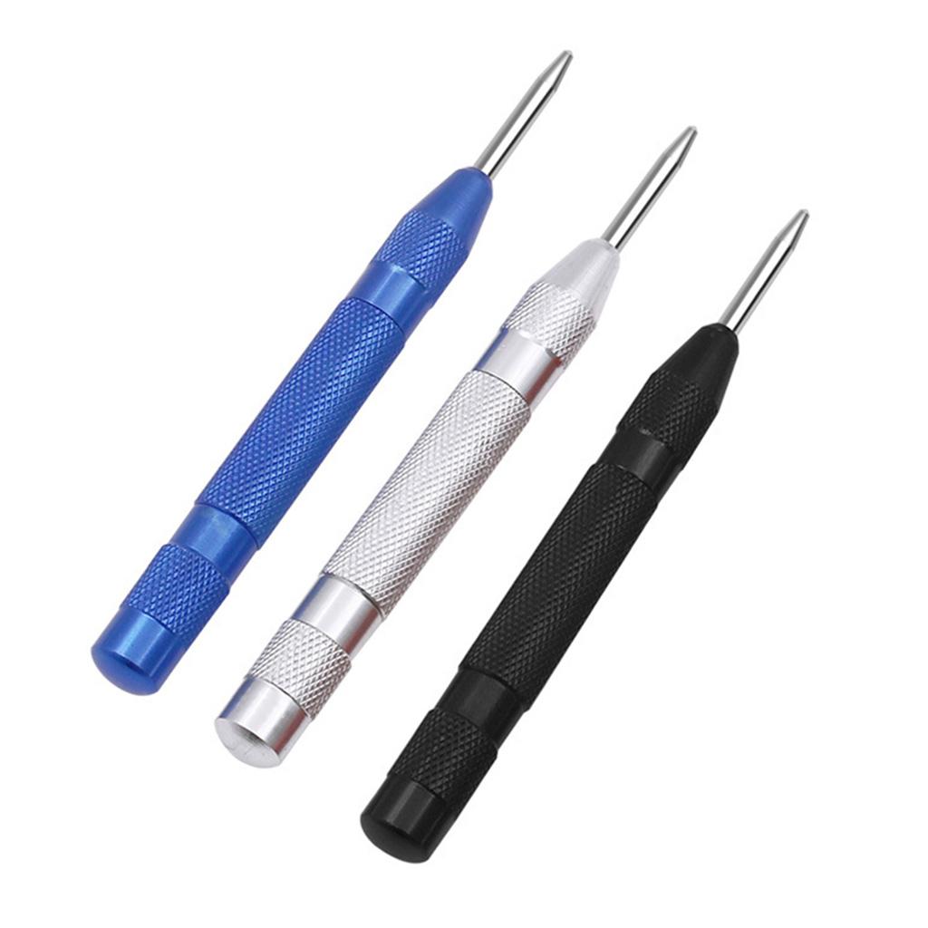 Spring Loaded Puncher Tool Center Hole Punch Tool Heavy Duty Automatic Durable with Handle Car Glass Window Breaker